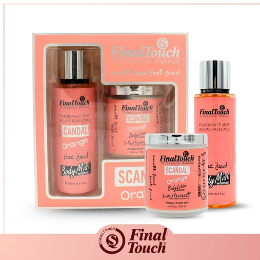 بوكس بودي لوشن و بودي ميست (Scandal Orange)
