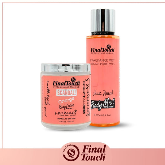 بوكس بودي لوشن و بودي ميست (Scandal Orange)